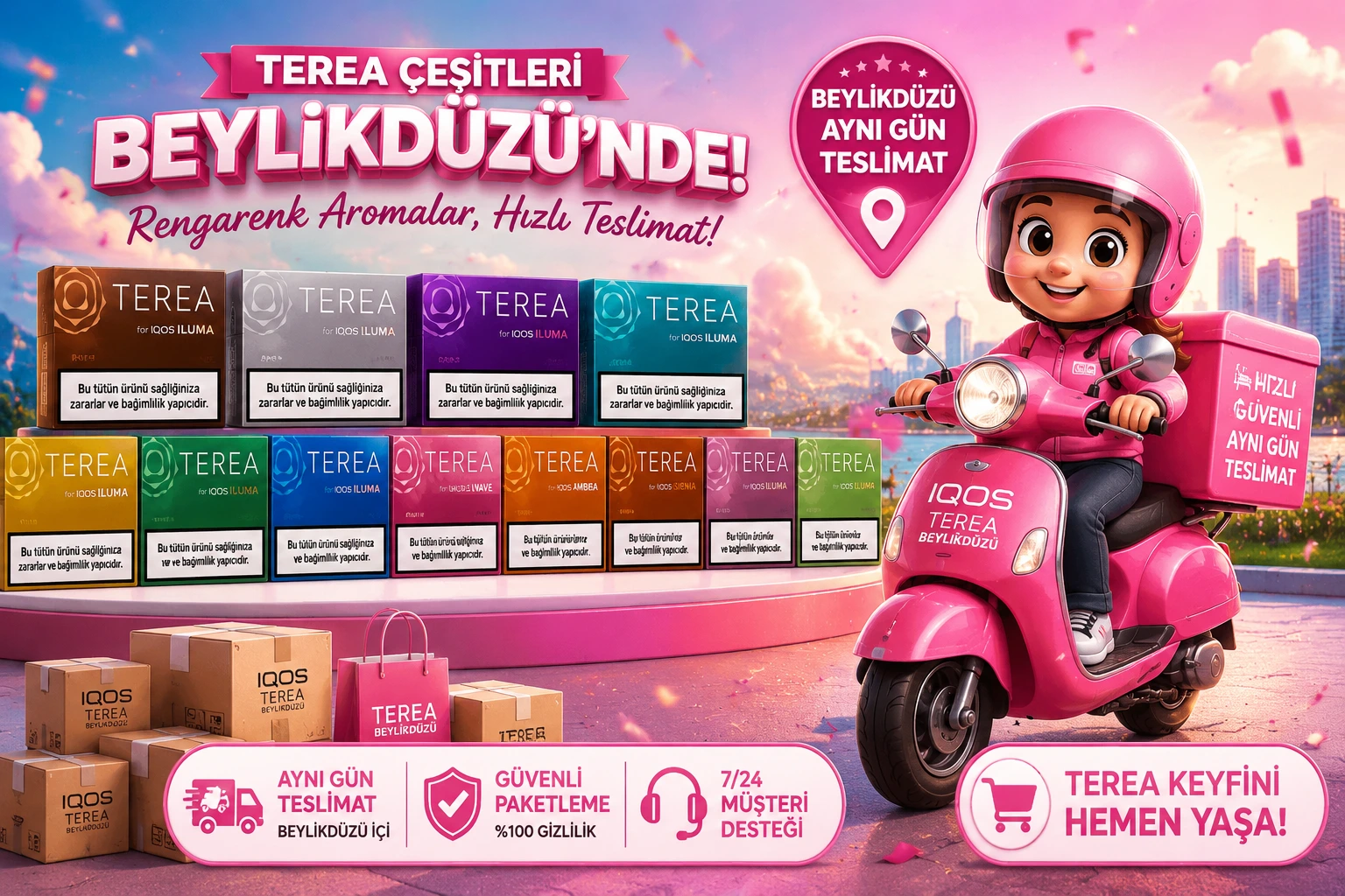 İstanbul IQOS Kurye | TEREA 2 Saatte Teslimat